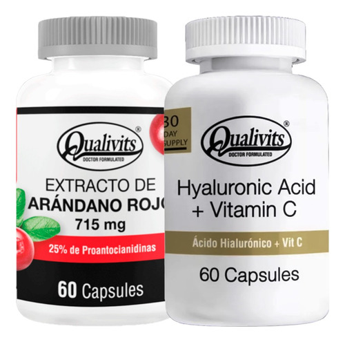 Extracto De Arándano Rojo Ácido Hialurónico Vit C Qualivits