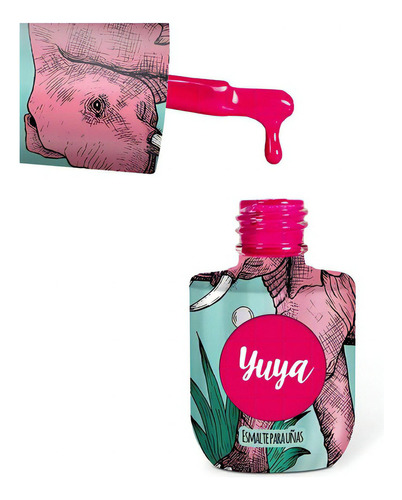 Yuya esmalte para uñas colección elefantes rosas 8ml