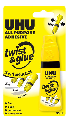 Pegamento Universal Uhu Twist & Glue 35 Ml