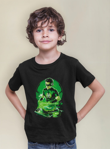 Playera Dj Linterna Verde, Superhéroe Dc , Todas Las Tallas