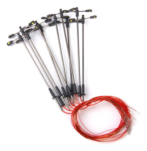Modelo 10x Luces Led De Doble Cabeza Poste De Lámpara De La