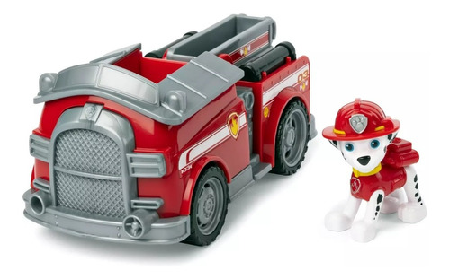 Paw Patrol Marshall Con Vehículo Camión Bombero Fionatoys