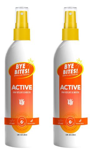 Duopack Repelente De Insectos Mosquitos Active 6 Hrs Protec