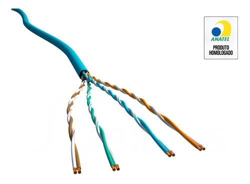Imagem 3 de 6 de Caixa Cabo Rede Nexans 305 Metros Utp Cmx 4 Par 100% Cobre
