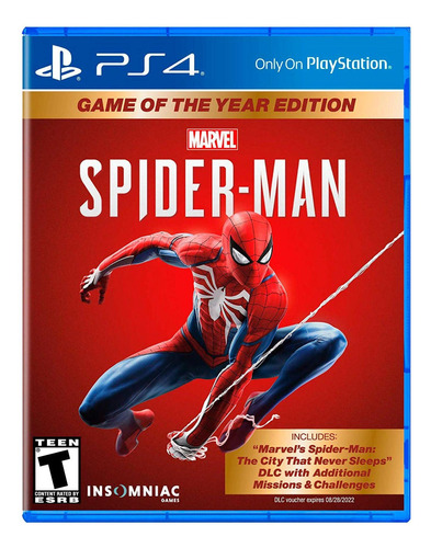 Spiderman Game Of The Year Edition Playstation 4