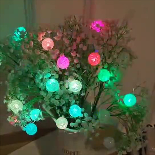 Cadena De Luces Led B Con Forma De Bola De 10 Colores Para N