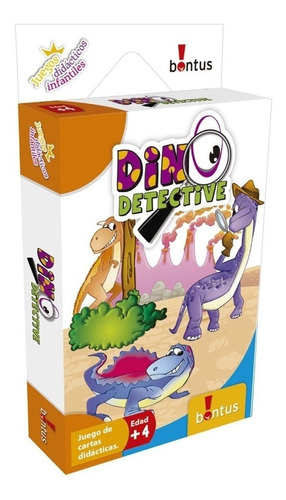 Dino Detectives Juego Didáctico Cartas Bontus @mi Cielo Azul