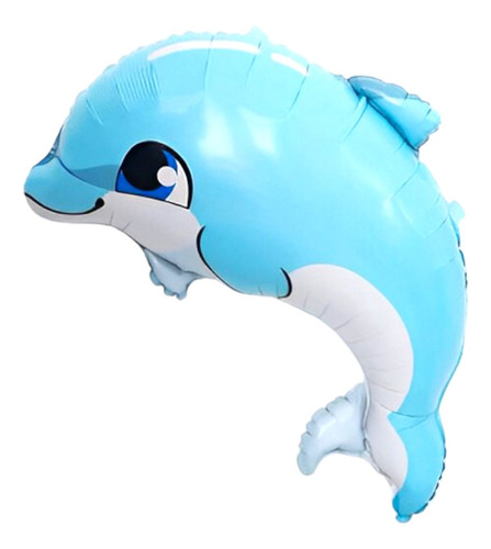 2 Globos Metalicos De 61 Cm De Delfin Azul