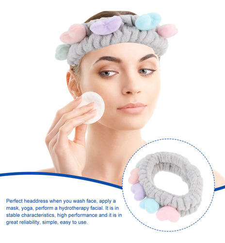 2 Diademas De Maquillaje Con Banda Elástica Para Lavar La Ca