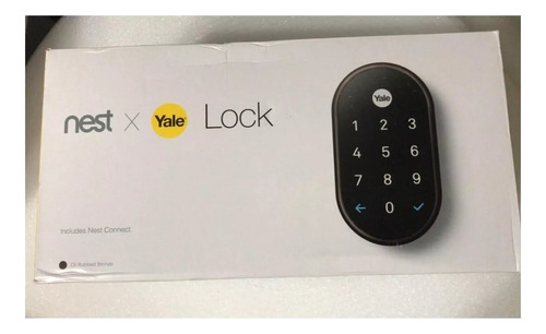 P/o Cerradura Inteligente Nest X Yale Lock Táctil Bronce