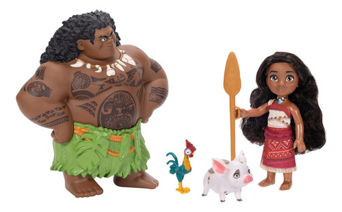 Set Petit Moana & Maui ¡aventuras Épicas En El Océano!