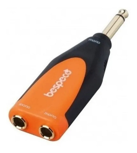 Imagen 2 de 3 de Adaptador Plug 6.5 M/2 Jack 6.5 M Bespeco Slad 175 El Mejor