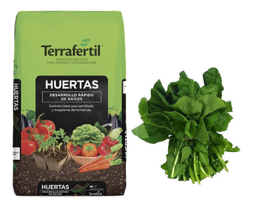 Sustrato Huertas Terrafertil 50lts Con Semillas De Rucula