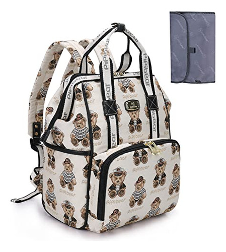 Mochila Pipi Bear Diaper Bag, Bolsita De Pañales De Bebé Lin