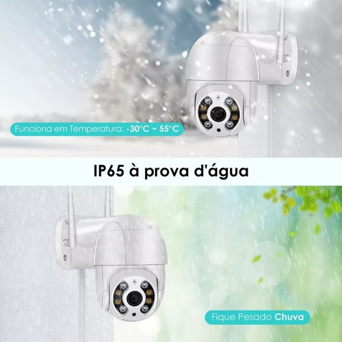 Câmera Ip Externa À Prova D'água Ir 4mp Wifi Hd