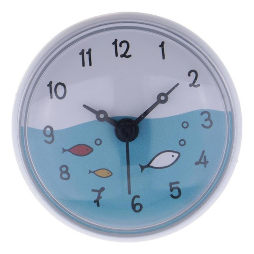 2xbathroom Reloj De Succión De Pared Impermeable Pantalla