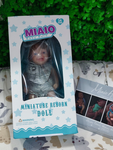 Mini Bebe Reborn Original Silicona Sólida Suave Flexible Boy