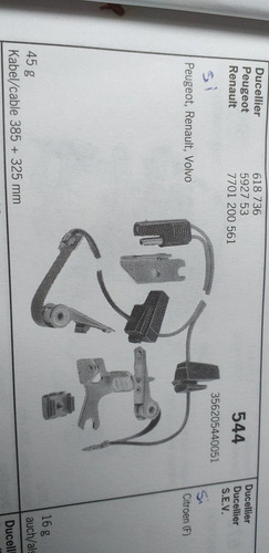 Platino Doduco Peugeot 604, Renault 25, Volvo Ducellier 544v