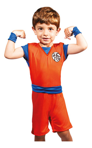 Fantasia Luxo Goku Dragonball Infantil Original - Qualidade