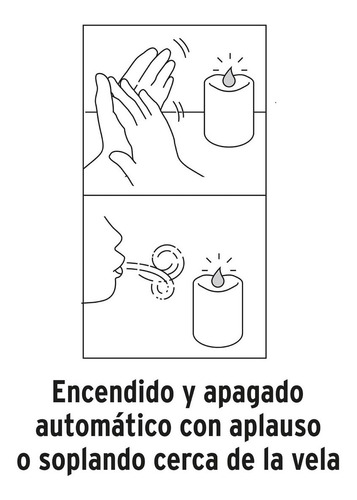 Imagen 4 de 8 de Vela De Led Con Sensor Voltech