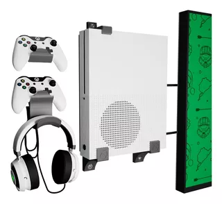 Base Consola Xbox One X / S Mini + Base 2 Controles Pared