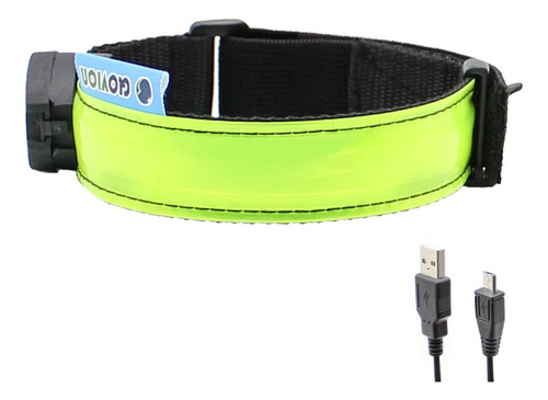 Glovion - Pulsera Led Recargable Por Usb Con Luz Led Para Co