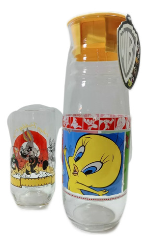 Botella Y Vaso Looney Tunes Original Importado Envio Gratis