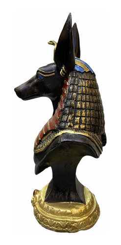 Anubis Busto Figura Resina Naciona 22 Cm