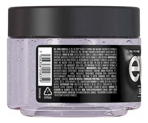 Gel Para Cabello Black Ego 450 Gr