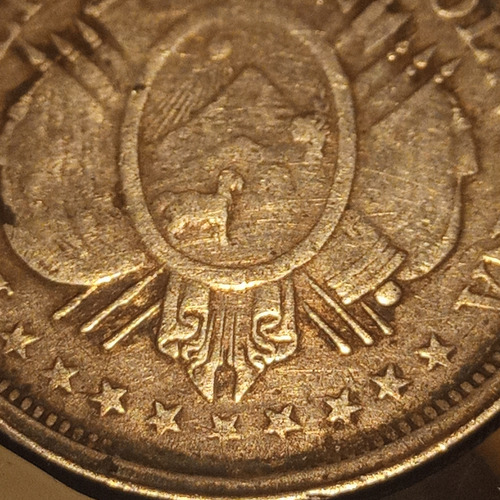 Moneda De Plata Antigua 1896 50 Centavos República Boliviana (Usado)