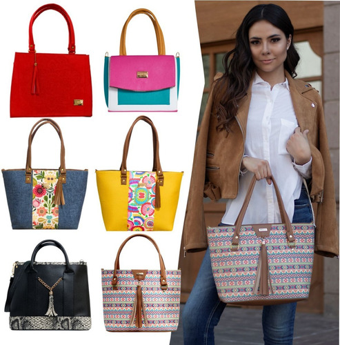 Lote De 6 Bolsas Grandes De Frida