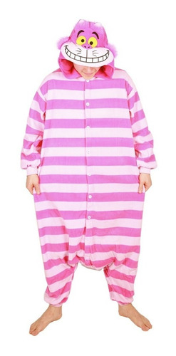 Gato Alice Cheshire Pijama Kigurumi - Pronta Entrega