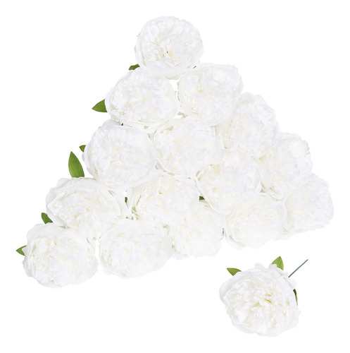 Flores Artificiales De Peonía 16 Piezas, Peonías Falsas A Gr