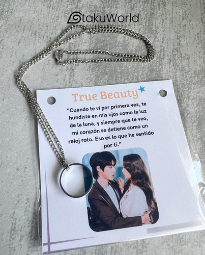 Collar Colgante Kdrama True Beauty Han Seo Jun Dorama Plata