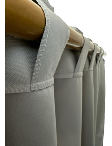 Pack 3 Paños De Cortinas Lino Blackout | 210x135 Off White