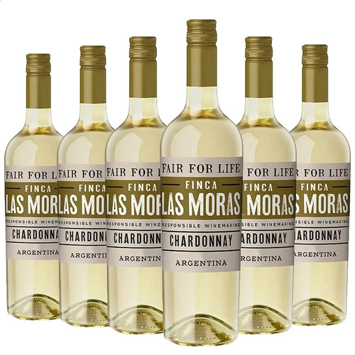 Vino Blanco Finca Las Moras Chardonnay Fair For Life Caja X6