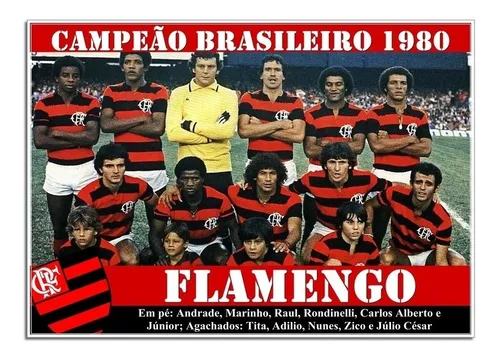 Poster Do Flamengo - Campeão Brasileiro 1980 [20x30cm]