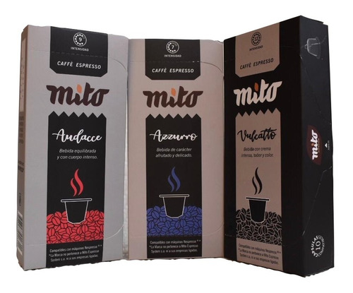 Capsulas Café Mito(comp Nespresso) Pack 5 Cajas Zulqui