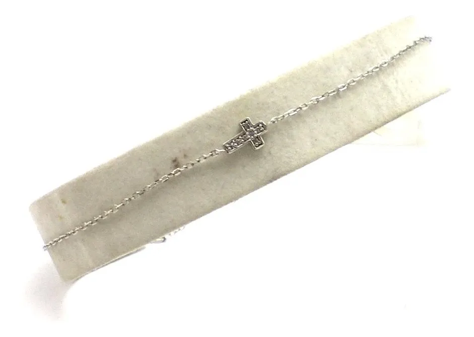 Pulsera/tobillera De Plata 925 Y Zafiros