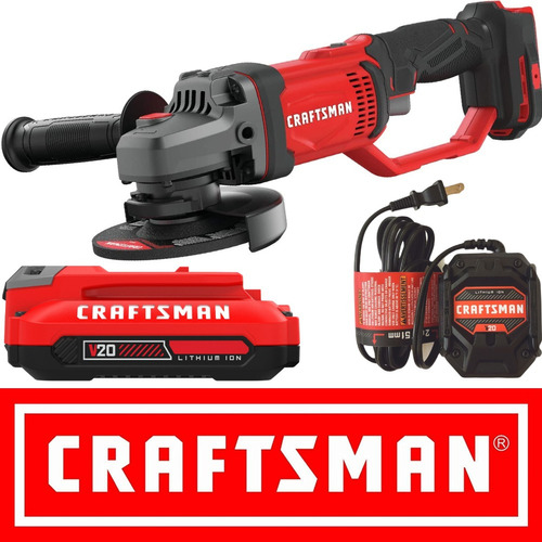 Craftsman Esmeril Inalámbrico 4,5   Con Bateria Y Cargador