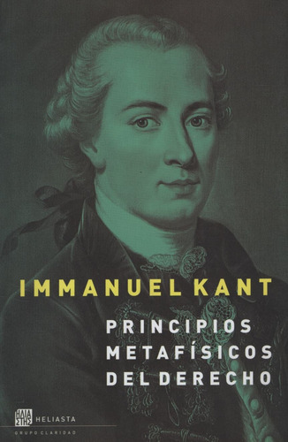 Libro Principios Metafisicos Del Derecho - Immanuel Kant