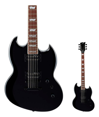 Guitarra Barítona Sg Esp Ltd Viper-201b Blk Preta