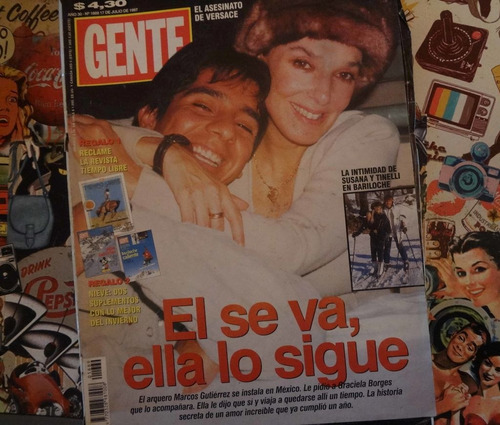 Gente Jul 1997 Susana Gimenez Brodsky Sanguinetti Maradona 