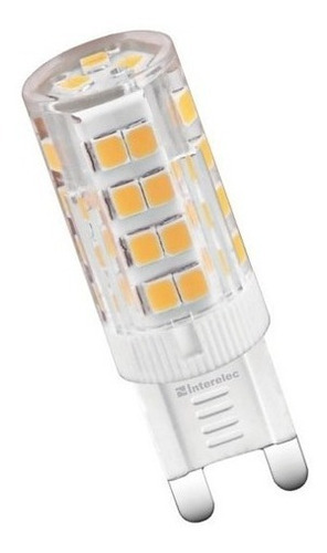 Lampara Led 4,5w Interelec Sócalo G9 220v Luz Cálida Bipin