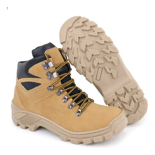 Bota Masculina Coturno Impermeável Com Solado Antiderrapante