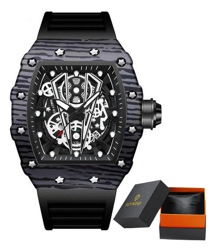 Reloj Binbond Calendar Business Luminous para hombre, color de fondo: negro