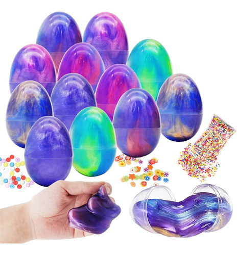 12 Piezas De Masilla Colorida Silly Fluffy Galaxy Slime...