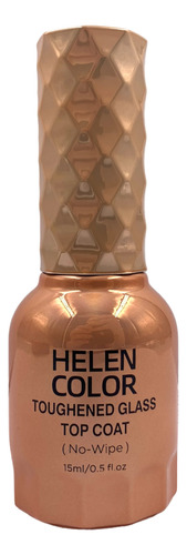 Top Coat Crystal Diamond Helen Color 15ml Selante Uv/led Cor Top Coat Dourado