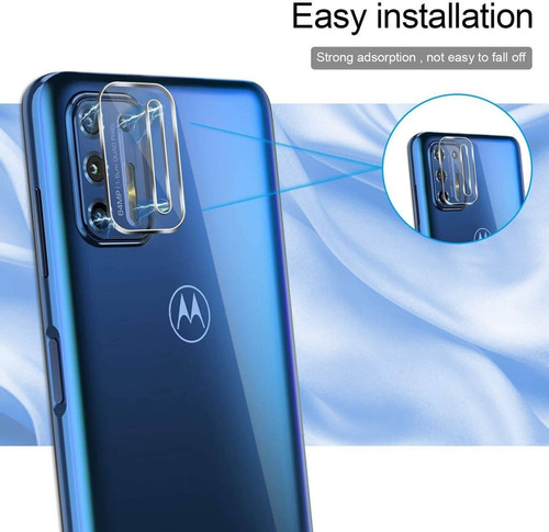 3 Vidrios De Pantalla Y 2 De Camara Moto G9 Plus