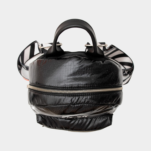 Mochila Alison Pro Glitter Pop Negro Diseño De La Tela Liso